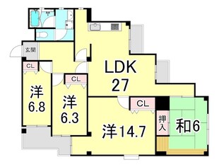 MU夙川の物件間取画像